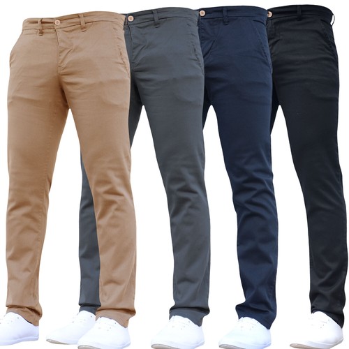 Crosshatch mens stretch chinos - crosshatch,